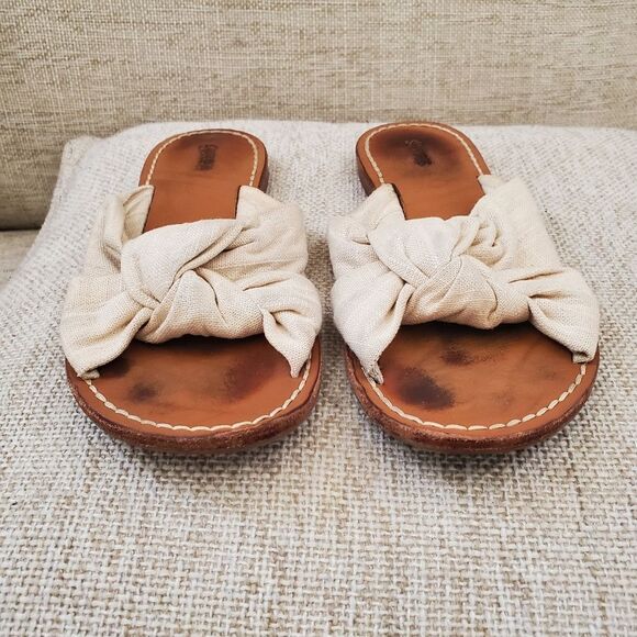 Saludos Knotted Slide Sandals Sz 7.5 - Picture 5 of 13